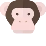 Monkeychimpanzee SVG Icon